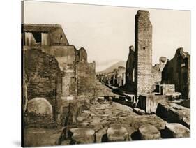 Strada Stabiana, Pompeii, Italy, C1900s-null-Stretched Canvas