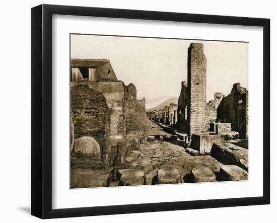 Strada Stabiana, Pompeii, Italy, C1900s-null-Framed Giclee Print