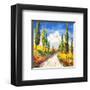 Strada toscana-Luigi Florio-Framed Giclee Print