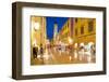 Stradun at Dusk, UNESCO World Heritage Site, Dubrovnik, Dalmatian Coast, Dalmatia, Croatia, Europe-Frank Fell-Framed Photographic Print