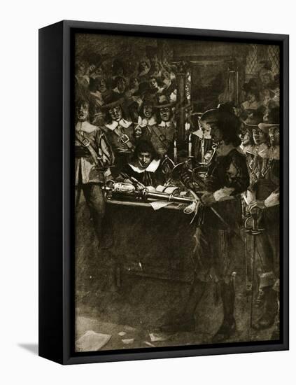 Strafford Delivering Up His Sword in the House of Commons-Arthur David McCormick-Framed Stretched Canvas