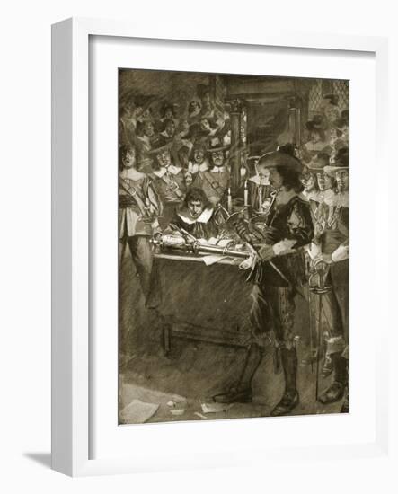 Strafford Delivering Up His Sword to the House of Commons-Arthur David McCormick-Framed Giclee Print