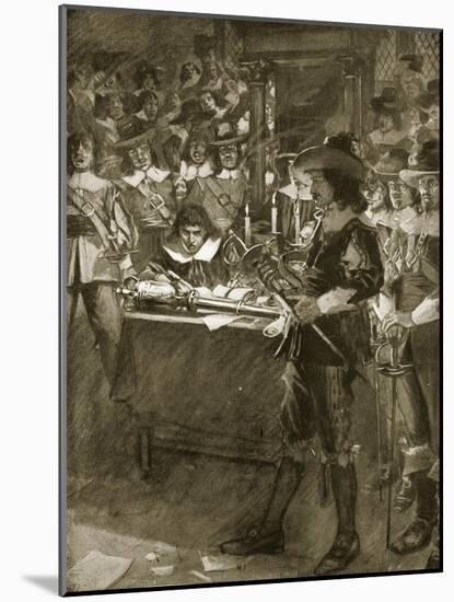 Strafford Delivering Up His Sword to the House of Commons-Arthur David McCormick-Mounted Giclee Print