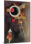 Strahlenlinien-Wassily Kandinsky-Mounted Art Print