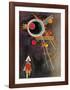 Strahlenlinien-Wassily Kandinsky-Framed Art Print