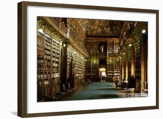 Strahov Monastery, Library, Prague, Czech Republic-null-Framed Photographic Print