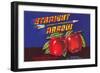 Straight Arrow Apple Crate Label-null-Framed Art Print