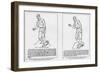 Straight Delivery and Out-Curve Diagrams from Henry Chadwick 'The Art of Pitching', 1885-null-Framed Giclee Print