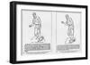 Straight Delivery and Out-Curve Diagrams from Henry Chadwick 'The Art of Pitching', 1885-null-Framed Giclee Print