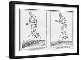 Straight Delivery and Out-Curve Diagrams from Henry Chadwick 'The Art of Pitching', 1885-null-Framed Giclee Print