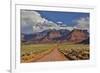 Straight dirt road leading into Professor Valley, Utah-Darrell Gulin-Framed Photographic Print