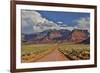 Straight dirt road leading into Professor Valley, Utah-Darrell Gulin-Framed Photographic Print