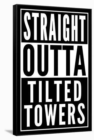 Straight Outta Tilted Towers-null-Framed Stretched Canvas