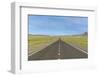 Straight paved road, Bayandalai district, South Gobi province, Mongolia, Central Asia, Asia-Francesco Vaninetti-Framed Photographic Print