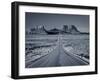 Straight Road Cutting Through Landscape of Monument Valley, Utah, USA-Gavin Hellier-Framed Photographic Print