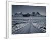 Straight Road Cutting Through Landscape of Monument Valley, Utah, USA-Gavin Hellier-Framed Photographic Print