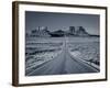 Straight Road Cutting Through Landscape of Monument Valley, Utah, USA-Gavin Hellier-Framed Photographic Print