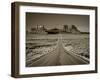 Straight Road Cutting Through Landscape of Monument Valley, Utah, USA-Gavin Hellier-Framed Photographic Print