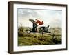 Straight Through the Fence, from 'Qualified Horses and Unqualified Riders', 1815-Henry Thomas Alken-Framed Giclee Print