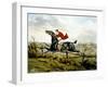 Straight Through the Fence, from 'Qualified Horses and Unqualified Riders', 1815-Henry Thomas Alken-Framed Giclee Print