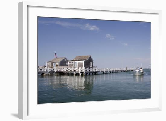 Straight Wharf Water Taxi, Nantucket, Massachusetts, USA-Cindy Miller Hopkins-Framed Photographic Print