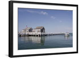 Straight Wharf Water Taxi, Nantucket, Massachusetts, USA-Cindy Miller Hopkins-Framed Photographic Print