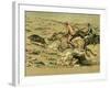 Straining Every Nerve and Muscle to Win for Him the Honour of First Spear, Late 19th Century-null-Framed Giclee Print