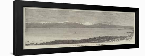 Strait of Fuca, with Mount Olympus, North America-null-Framed Giclee Print