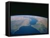 Strait of Gibraltar From Space Shuttle-null-Framed Stretched Canvas