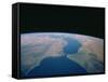 Strait of Gibraltar From Space Shuttle-null-Framed Stretched Canvas