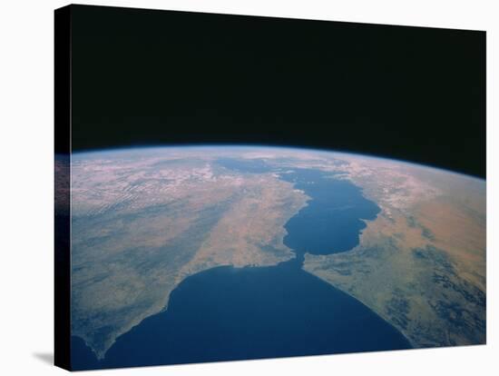 Strait of Gibraltar From Space Shuttle-null-Stretched Canvas