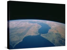 Strait of Gibraltar From Space Shuttle-null-Stretched Canvas