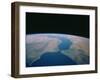 Strait of Gibraltar From Space Shuttle-null-Framed Photographic Print