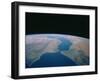 Strait of Gibraltar From Space Shuttle-null-Framed Photographic Print