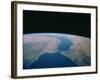 Strait of Gibraltar From Space Shuttle-null-Framed Photographic Print