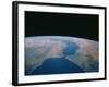 Strait of Gibraltar From Space Shuttle-null-Framed Photographic Print