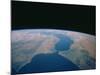 Strait of Gibraltar From Space Shuttle-null-Mounted Photographic Print