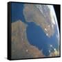 Strait of Gibraltar, Satellite Image-null-Framed Stretched Canvas