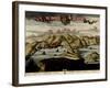 Straits and Defenses at Gibraltar - 1700-Anna Beeck-Framed Art Print