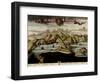 Straits and Defenses at Gibraltar - 1700-Anna Beeck-Framed Art Print