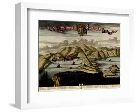 Straits and Defenses at Gibraltar - 1700-Anna Beeck-Framed Art Print