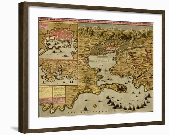 Straits of Cadiz - Gibraltar - 1700-Anna Beeck-Framed Art Print