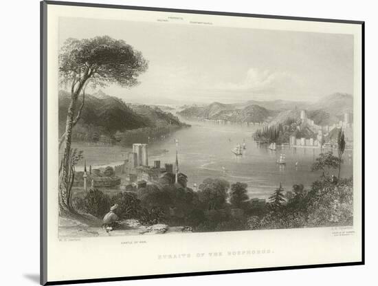 Straits of the Bosphorus-William Henry Bartlett-Mounted Giclee Print