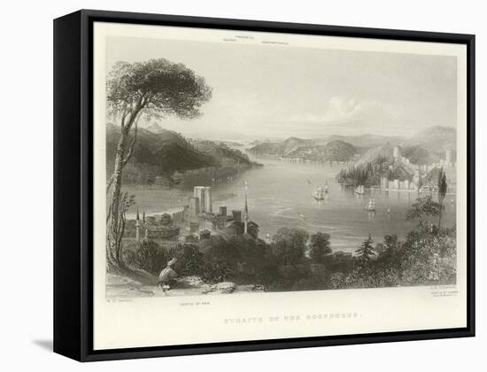 Straits of the Bosphorus-William Henry Bartlett-Framed Stretched Canvas