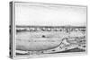 Strand and Cricket Ground, Panorama of Calcutta, India, C1840S-Frederick Fiebig-Stretched Canvas