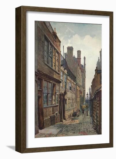 'Strand Lane, Looking Towards The River', 1926-John Crowther-Framed Giclee Print