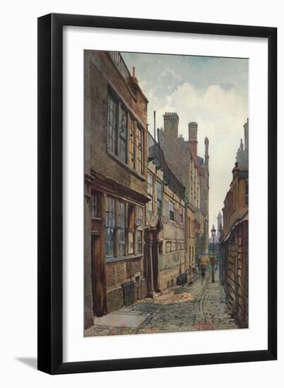 'Strand Lane, Looking Towards The River', 1926-John Crowther-Framed Giclee Print