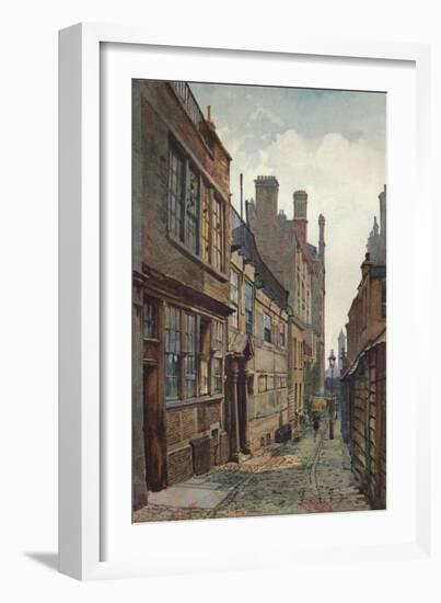 'Strand Lane, Looking Towards The River', 1926-John Crowther-Framed Giclee Print
