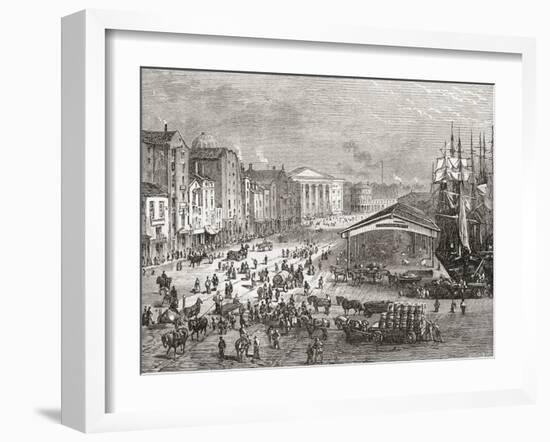 Strand Street and Custom House-null-Framed Giclee Print