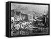 Strand Street, Liverpool, C1880-H Ray-Framed Stretched Canvas